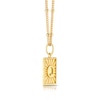 Thumbnail Image 1 of Sterling Silver & 18ct Gold Plated Vermeil Initial Q Pendant