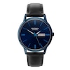 Thumbnail Image 1 of Sekonda Men’s Jackson Blue Dial Black Leather Strap Watch