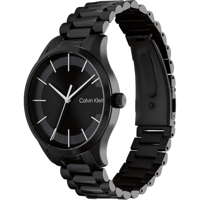 Calvin Klein One Iconic Black IP Bracelet Watch