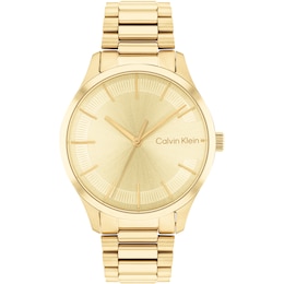 Calvin Klein One Iconic Gold Tone Bracelet Watch