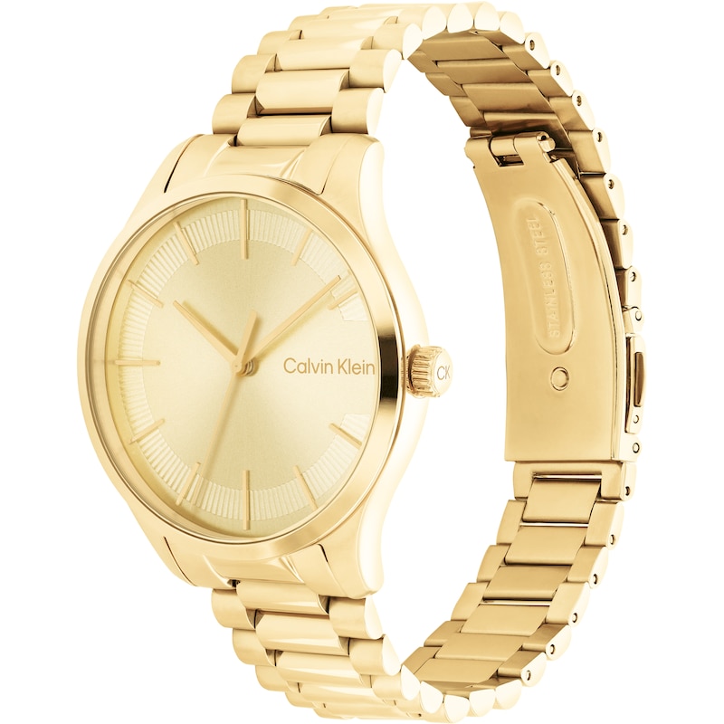 Calvin Klein One Iconic Gold Tone Bracelet Watch