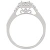 Thumbnail Image 2 of Princessa 9ct White Gold 2/5ct Diamond Square Cluster Ring
