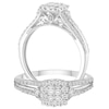 Thumbnail Image 1 of 9ct White Gold 2/5ct Diamond Princessa Ring