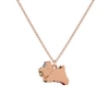 Thumbnail Image 0 of Radley 18ct Rose Gold Plated Jumping Dog Stone Necklace
