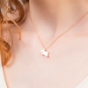 Thumbnail Image 1 of Radley 18ct Rose Gold Plated Jumping Dog Stone Necklace