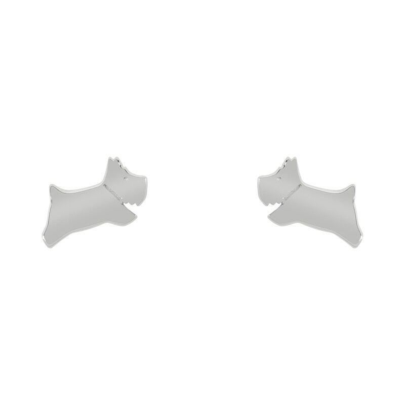 Main Image 1 of Radley Chelsea Creek Sterling Silver Dog Stud Earrings