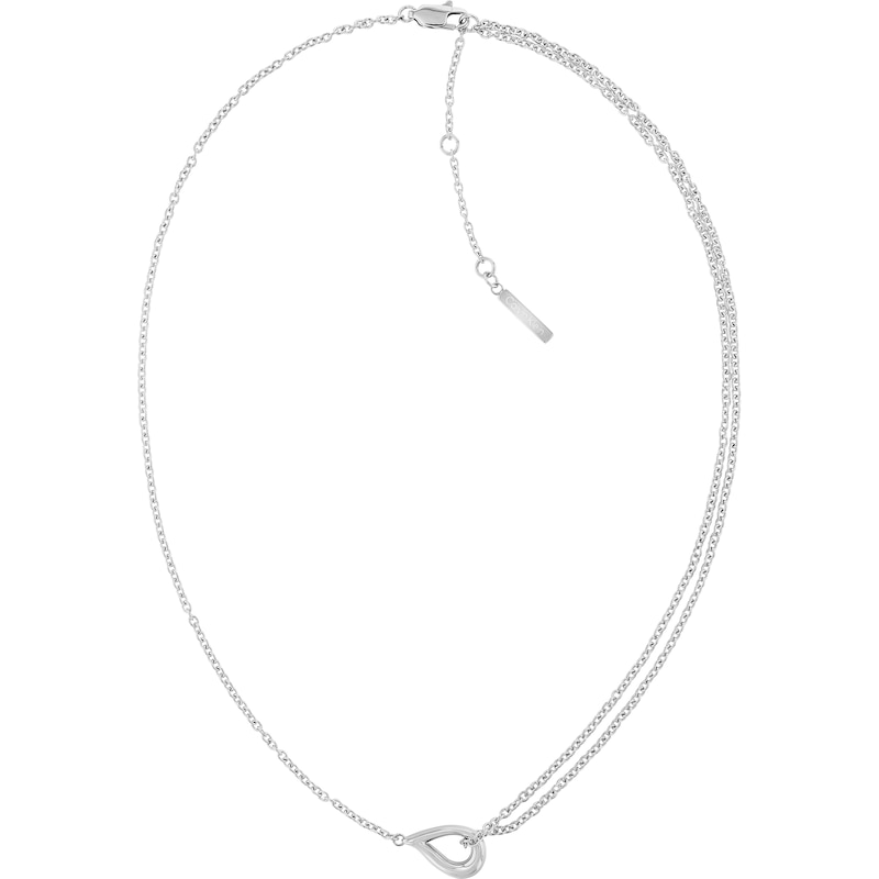 Ladies' Calvin Klein Polished Stainless Steel Double Chain