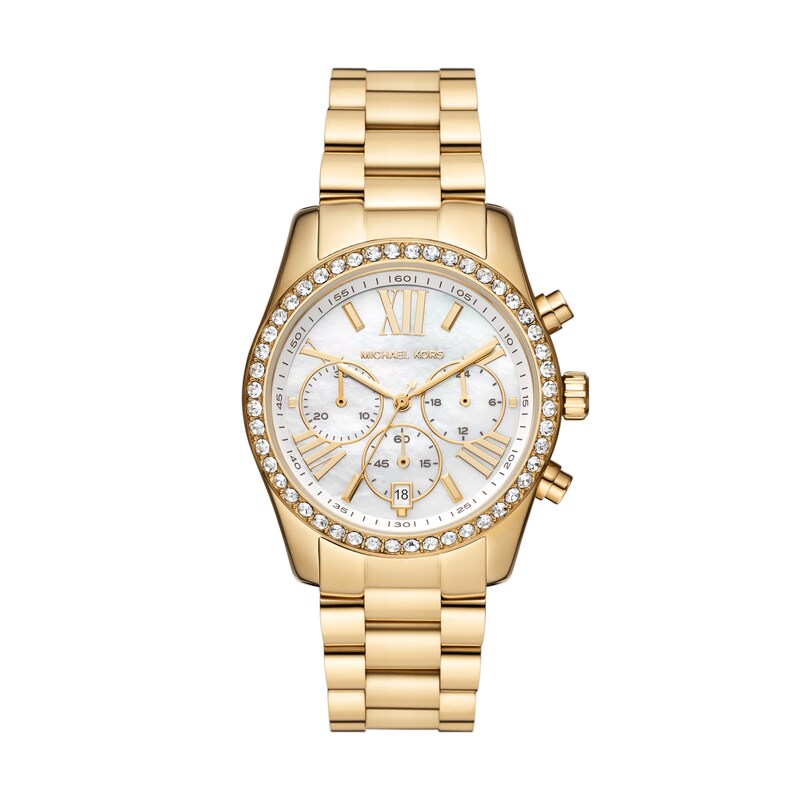 Main Image 1 of Michael Kors Lexington Yellow Gold Tone Bracelet Watch