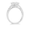 Thumbnail Image 1 of Princessa 18ct White Gold 2/3ct Diamond Square Cluster Ring