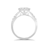 Thumbnail Image 2 of Princessa 18ct White Gold 2/3ct Diamond Square Cluster Ring