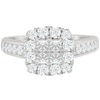 Thumbnail Image 2 of 9ct White Gold 1ct Diamond Princessa Cluster Ring