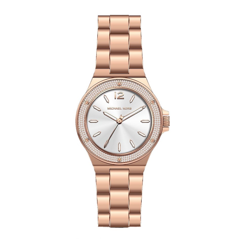 Michael Kors Mini Lennox Rose Gold Tone Bracelet Watch