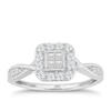 Thumbnail Image 1 of 9ct White Gold 2/5ct Diamond Princessa Ring