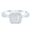 Thumbnail Image 3 of 9ct White Gold 2/5ct Diamond Princessa Ring