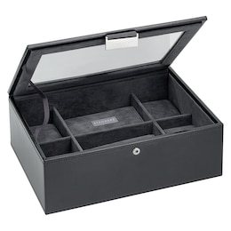 Black 8 Piece Watch Box