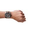 Thumbnail Image 3 of Diesel Mega Chief Men's Brown Leather Strap Watch