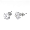 Thumbnail Image 1 of 9ct White Gold Cubic Zirconia 8mm Stud Earrings