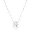 Thumbnail Image 0 of Sterling Silver Round Shaped Cubic Zirconia Necklace