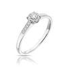Thumbnail Image 1 of 9ct White Gold 0.10ct Diamond Solitaire Ring