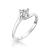 Thumbnail Image 2 of 9ct White Gold 0.13ct Diamond Total Twist Cluster Ring