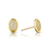 Thumbnail Image 0 of 9ct Yellow Gold 0.05ct Diamond Oval Stud Earrings