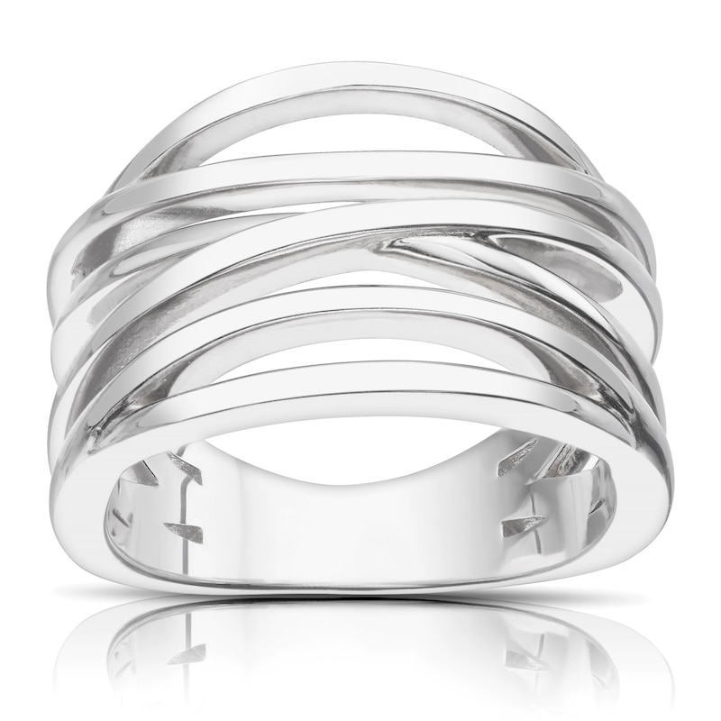 Main Image 1 of Sterling Silver Multi-Band Ring Size N