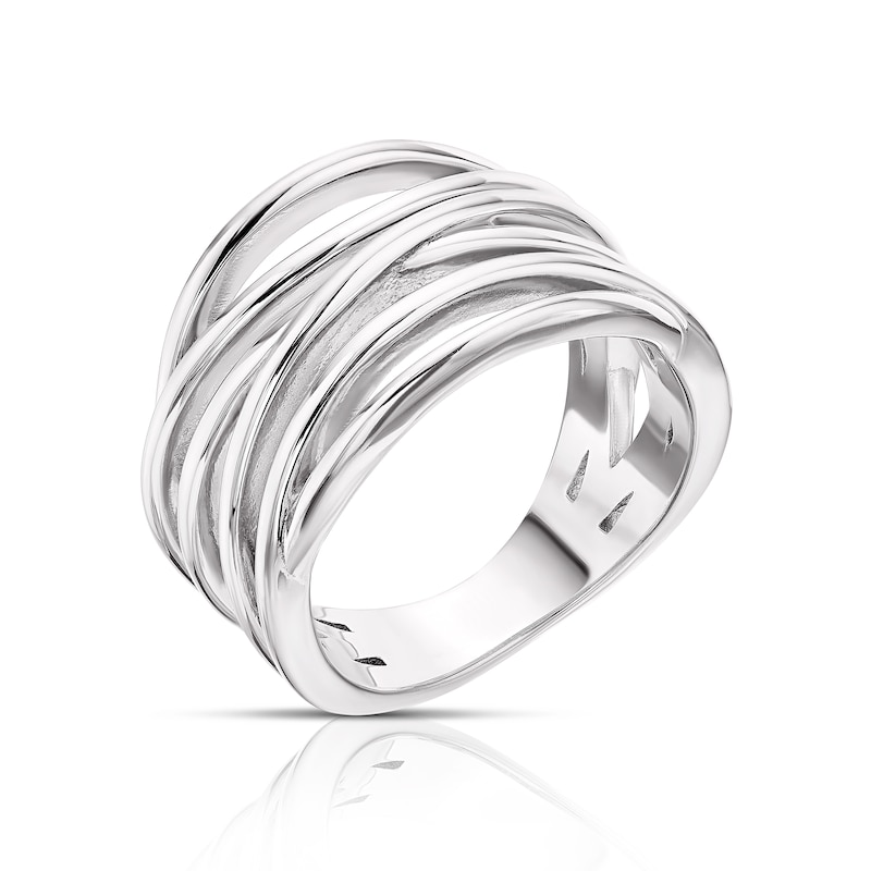 Main Image 2 of Sterling Silver Multi-Band Ring Size N