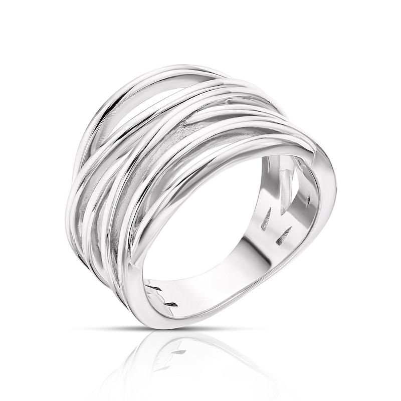 Sterling Silver Multi-Band Ring Size P