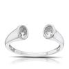 Thumbnail Image 0 of Sterling Silver & Cubic Zirconia Open Ring Size L