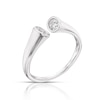 Thumbnail Image 1 of Sterling Silver & Cubic Zirconia Open Ring Size L
