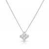 Thumbnail Image 1 of 9ct White Gold 0.33ct Diamond Total Square Necklace