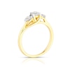 Thumbnail Image 2 of 9ct Yellow Gold 0.66ct Total Diamond Trilogy Ring