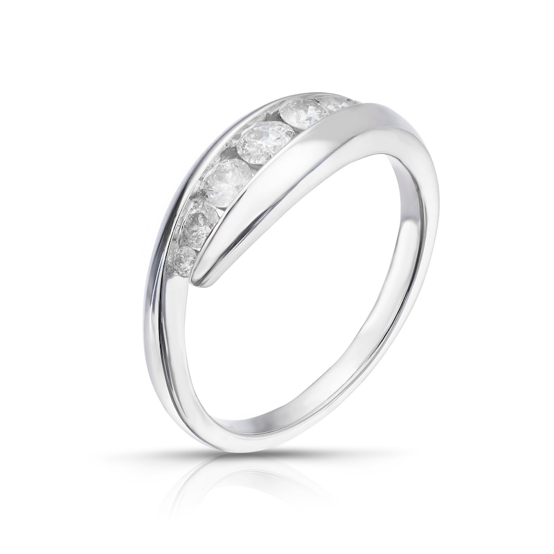 9ct White Gold 0.40ct Diamond Channel Set Eternity Ring