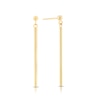 Thumbnail Image 0 of 9ct Yellow Gold Straight Bar Drop Earrings