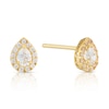 Thumbnail Image 0 of 9ct Yellow Gold & Cubic Zirconia Pear Shaped Stud Earrings