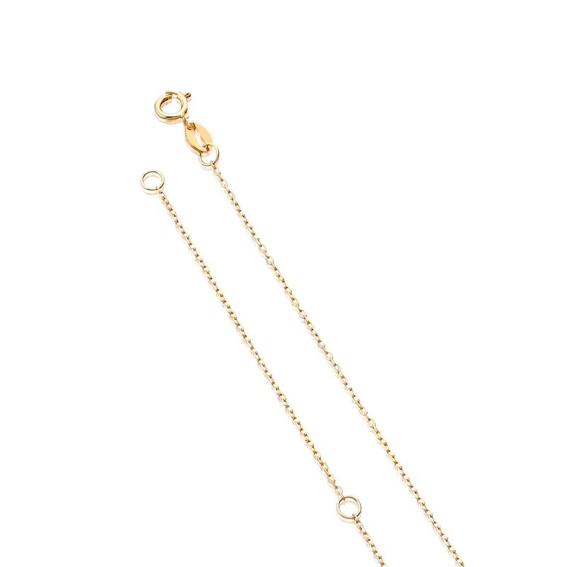 9ct Yellow Gold Interlocked Knot Pendant Necklace