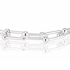Thumbnail Image 1 of Sterling Silver Horseshoe Link Chain Bracelet