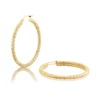 Thumbnail Image 0 of 9ct Yellow Gold Sparkle 30mm Hoop Earrings