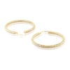 Thumbnail Image 1 of 9ct Yellow Gold Sparkle 30mm Hoop Earrings