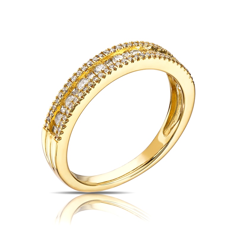9ct Yellow Gold 0.33ct Total Diamond Eternity Ring | H.Samuel