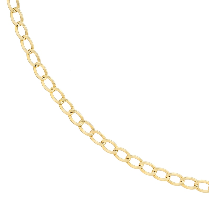9ct Yellow Gold 18 Inch Curb Chain