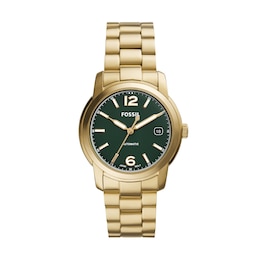 Fossil Heritage Automatic Ladies' Gold Tone Bracelet Watch