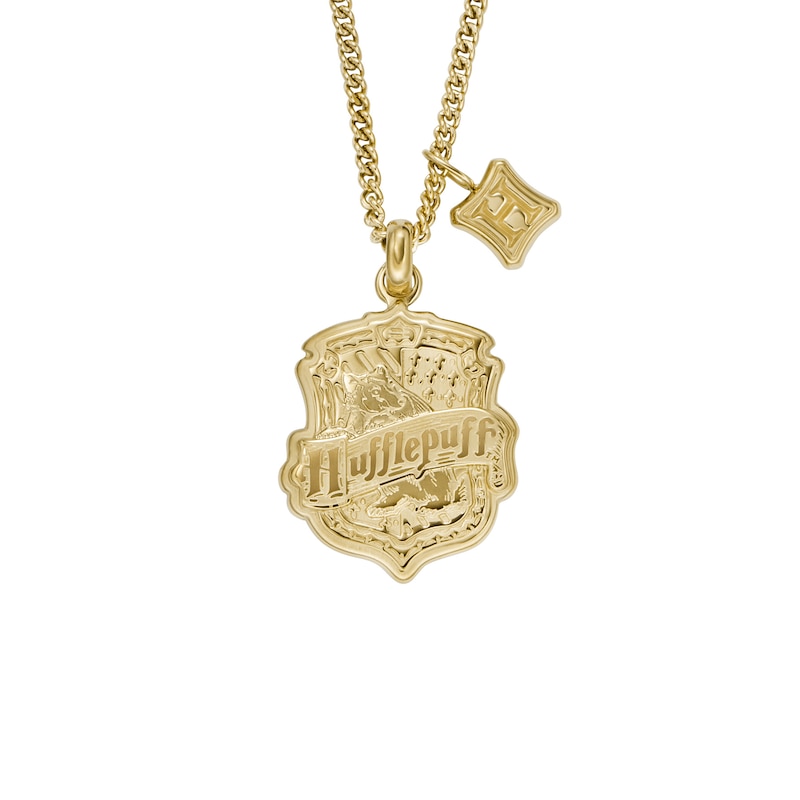 Main Image 1 of Fossil Harry Potter Hufflepuff Gold Tone Pendant