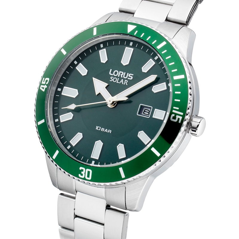 Lorus Solar Stainless Steel Bracelet Watch