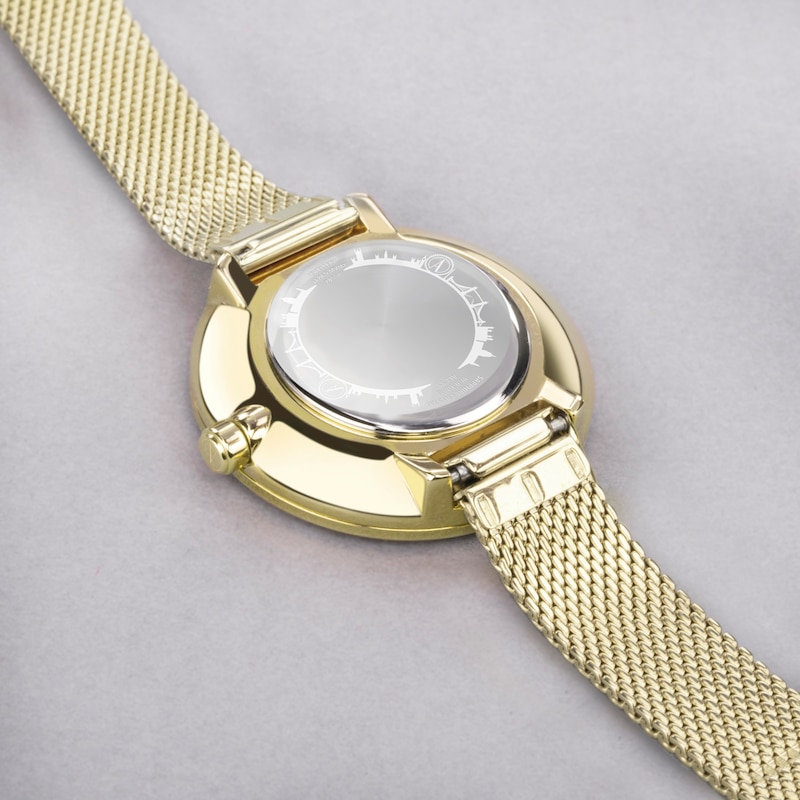 Main Image 5 of Accurist Ladies' Jewellery 28mm Dial Gold Stainless Steel Mesh Watch