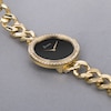 Thumbnail Image 1 of Accurist Ladies' Jewellery 28mm Dial Gold Tone Curb Chain Bracelet Watch