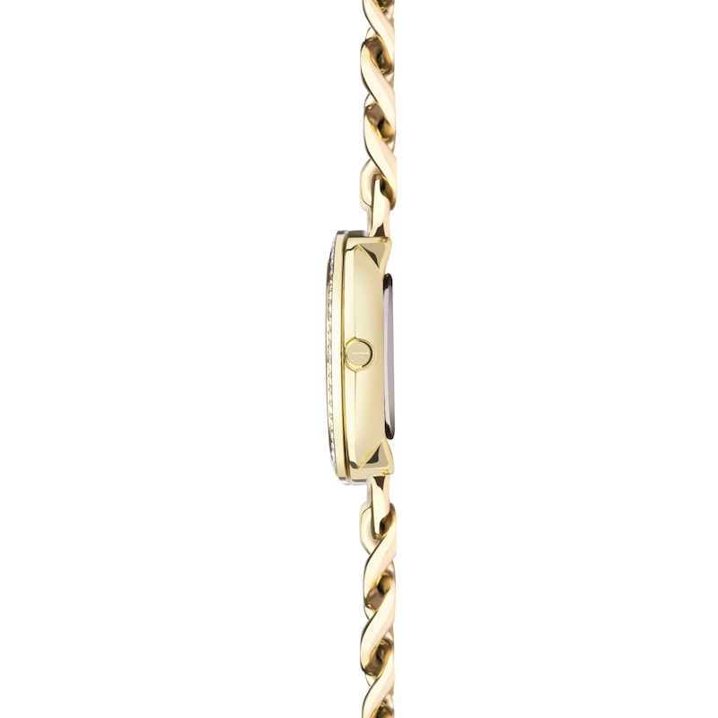 Accurist Ladies' Jewellery 28mm Dial Gold Tone Curb Chain Bracelet Watch