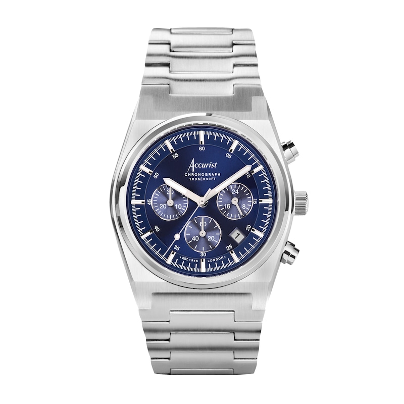 Accurist Men's Origin 41mm Chronograph Dial Stainless Steel Watch
