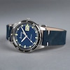 Thumbnail Image 1 of Accurist Men's Dive 42mm Dial Blue Leather Strap Watch