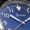Thumbnail Image 7 of Accurist Men's Aviation 41mm Dial Blue Leather Strap Watch